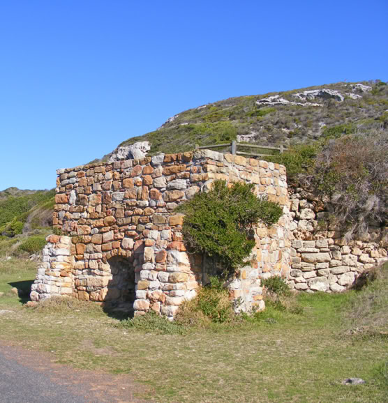 Restored Old Lime Kiln built around 1890 near Boot se Skerm where travertine was made by utilising the surrounding calcareous rocky outcrops in this area.